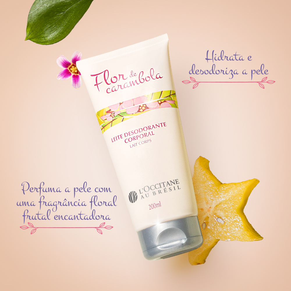 Leite Desodorante Corporal Flor de Carambola 200ml, ,  large image number 1